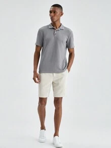 Manfinity VCAY 男士短袖针织组合休闲 Polo 衫，适合夏季