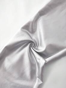 Girls' Simple Silver Leather-Look High-Waisted Flared Stretch Comfortable Stylish Long Leggings - Silver - View 5