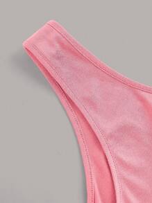 SHEIN LUNE Áo ba lỗ cổ tròn màu trơn cỡ lớn 3 chiếc/bộ cho phụ nữ có đường cong, mùa hè - Nhiều màu - Xem 9