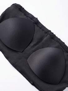 Zolique Áo yếm hở lưng đơn giản màu trơn dành cho nữ - màu đen - Xem 6