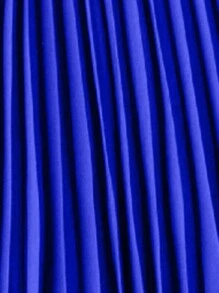 SHEIN Unity 纯色 V 领裹腰系带褶皱连衣裙长款女装 - 寶藍色 - 查看 4