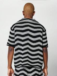 SUMWON Relaxed Fit Button Through Crochet Shirt - Multicolor - View 2