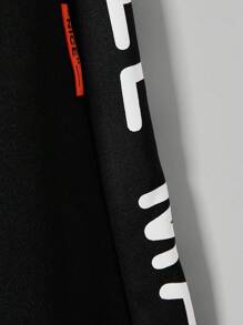 SHEIN Teen Boys' Hooded Sweatshirt Set With 2 In 1 Design - Multicolor - View 3