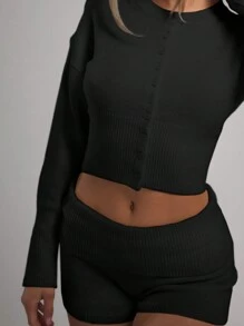 MUSERA Knitted Button Through Cardigan Spring Y2K 90's Casual Cute Airport Holiday Fall Autumn Winter Everyday Office Christmas Work Thanksgiving Chic