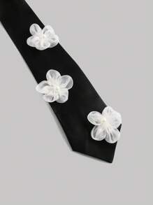 SHEIN MOD Ladies' White Dress Shirt With Necktie Decorated Front Button,Back To School Shirts,Fall Women Outfits,Office Wear,Going Out Tops,Frank Ocean,Women Shirts,Preppy Tops,Bachelorette Outfits,Rave Festival Outfits,Work Clothes,Concert Women Outfit