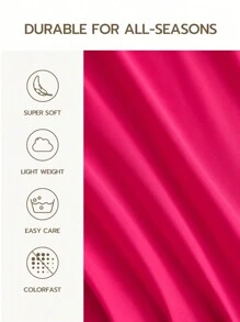 1 件玫瑰红色纯色床笠，柔软床垫套，亲肤透气床上用品，适合所有季节卧室的床笠，深口袋，最大 16 英寸床单，柔软透气，适合所有尺寸的床 - 单人床、双人床、特大号床、大号床单、床罩、背部学校床上用品、宿舍床上用品套装 - 玫紅色 - 查看 4