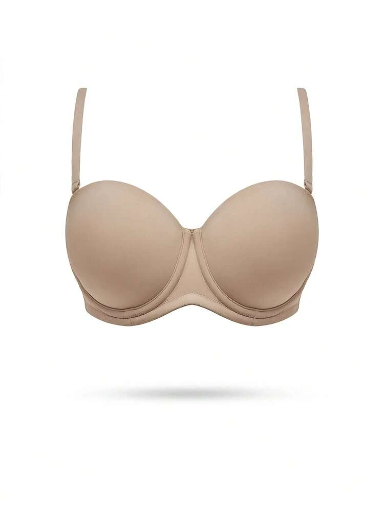 Plus Dream Curve Support + Strapless Push-Up Bra T-Shirt Lingerie As Outerwear Half Bra