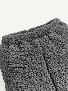 Cozy Pixies Zestaw bluzy z kapturem i długich spodni z grubego polaru dla chłopca, średniej grubości - Szary - Zobacz 4