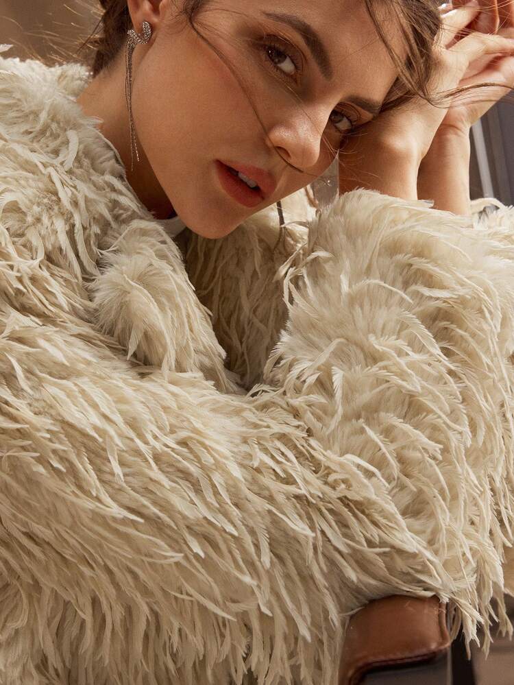 Fluffy Short Fluffy Coat For Women