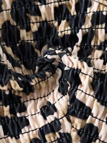 SHEIN Swim 豹纹比基尼上衣夏季 - 彩色 - 查看 7