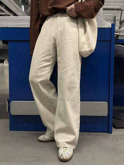 DAZY Men's Solid Color Jeans For Autumn Back To School