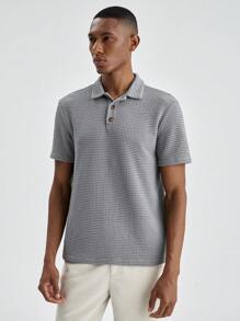 Manfinity VCAY 男士短袖针织组合休闲 Polo 衫，适合夏季