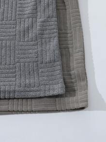 Men's Solid Color Round Neck Short Sleeve Pajama Top, Summer - Multicolor - View 7