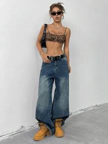 EgrlEra Leopard Print Summer Sexy Camisole - Multicolor - View 3