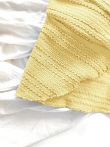 Soleia 女士度假纹理扭纹设计针织吊带背心，可内穿或外穿，返校服装