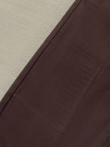 Boys' Casual Cute Denim Bib Overalls Jumpsuit - Coffee Brown - View 3