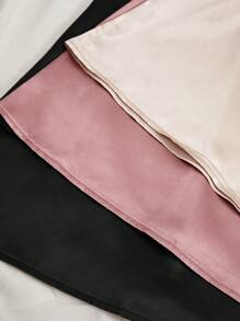 3pcs Ladies' Plain Simple Daily Spaghetti Strap Sleep Dress - Multicolor - View 5