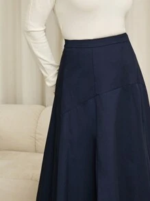 SHEIN LUNE 女式简约纯色日常半身裙