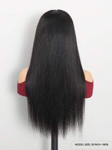 ALL READY WIG Voorgebleekt, voorgeplukt, voorgesneden kant, smeltende kant, 13x4, lijmloze voorkant, pruiken van 100% menselijk haar, steil, 180 dichtheid, met babyhaar, natuurlijke haarlijn, menselijk haar, pruiken voor vrouwen