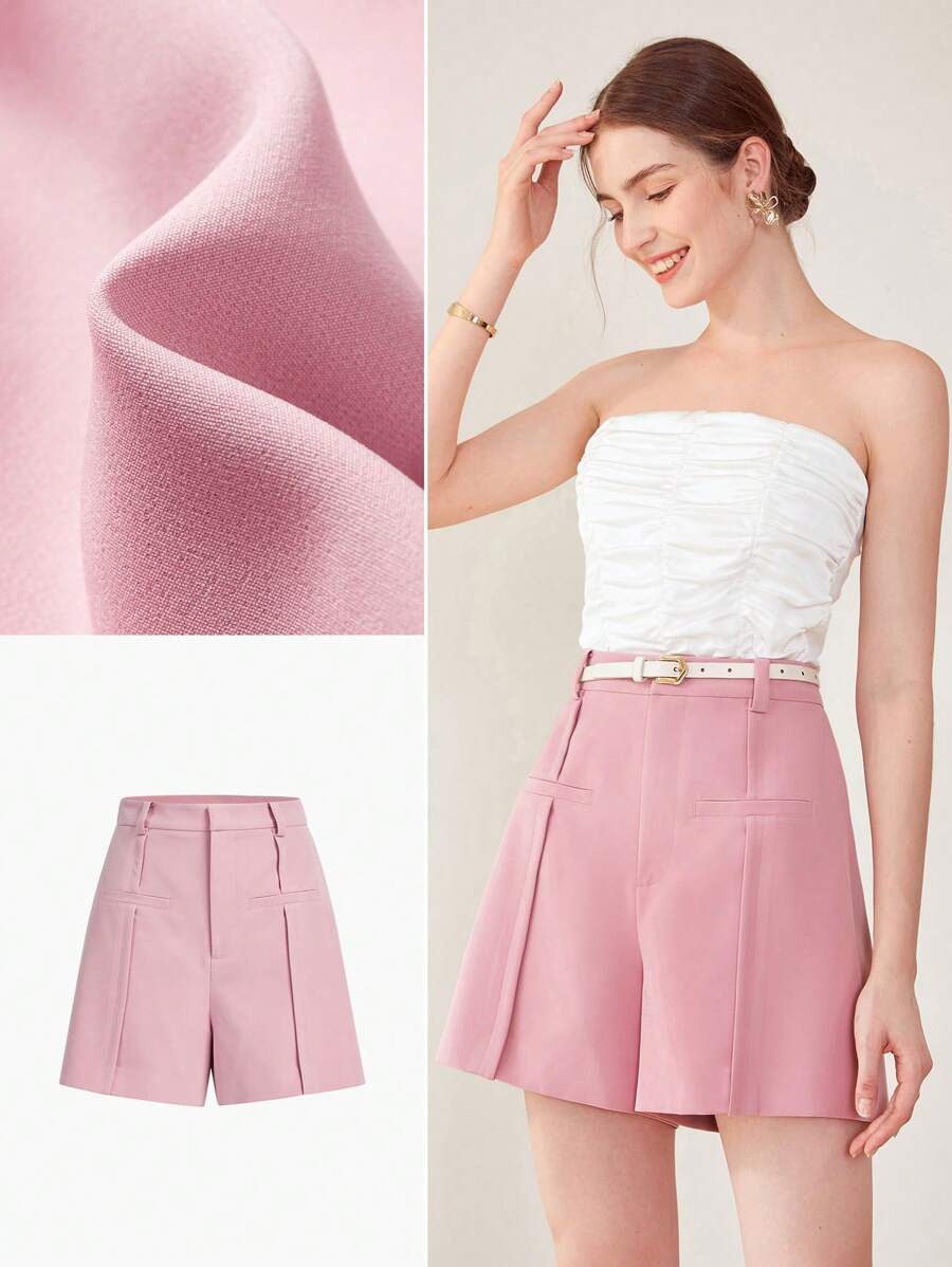 MOTF PREMIUM Quần soóc ống rộng không thắt lưng