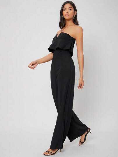 MOTF PREMIUM VISCOSE V-BAR JUMPSUIT