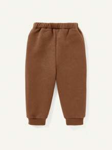 Cozy Pixies Baby Boy Casual Style Letter Printed Sweatshirt And Jogger Pants Set, 2pcs