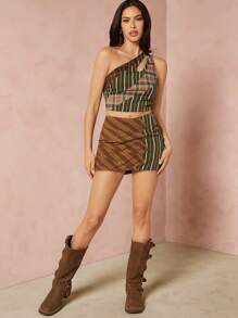 Hauture Ladies' Simple Daily Oblique Shoulder Fashion Top - Multicolor - View 6