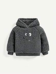 Cozy Pixies Zestaw bluzy z kapturem i długich spodni z grubego polaru dla chłopca, średniej grubości - Szary - Zobacz 6