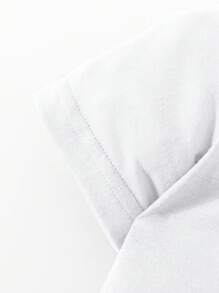 SHEIN Vintaside Kids 女婴花卉印花圆领衬衫，春夏