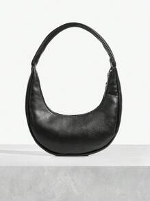 SHEIN SXY LADIES, WOMEN Shoulder Bag, HOBO BAG Fashionable, Street, Cool, Individual, Simple, Black, Rhinestone, Y2k Bag, 2000s Fashion Style, Gothic Punk Bag For Women