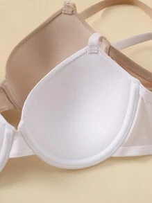 DesireSculpt Bộ 5 Quần lót hở lưng thiết kế đơn giản màu trơn có nội y thời trang dành cho nữ - Nhiều màu - Xem 5