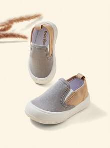Cozy Pixies Baby Boys Colorblock Comfortable Slip On Canvas Shoes For Outdoor - Multicolor - View 4