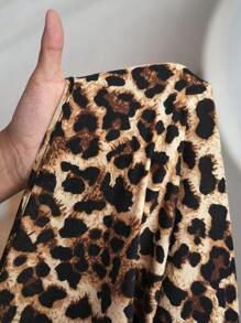 Slaydiva Women's Casual Leopard Print Jumpsuit - Multicolor - View 7