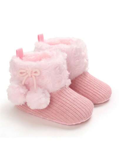 Winter High Top Warm Snow Boots For Baby Girls