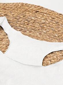 SHEIN LUNE Women's Casual Heart Pattern Slim Fit Round Neck Tank Top, Suitable For Summer,Casual - White - View 5