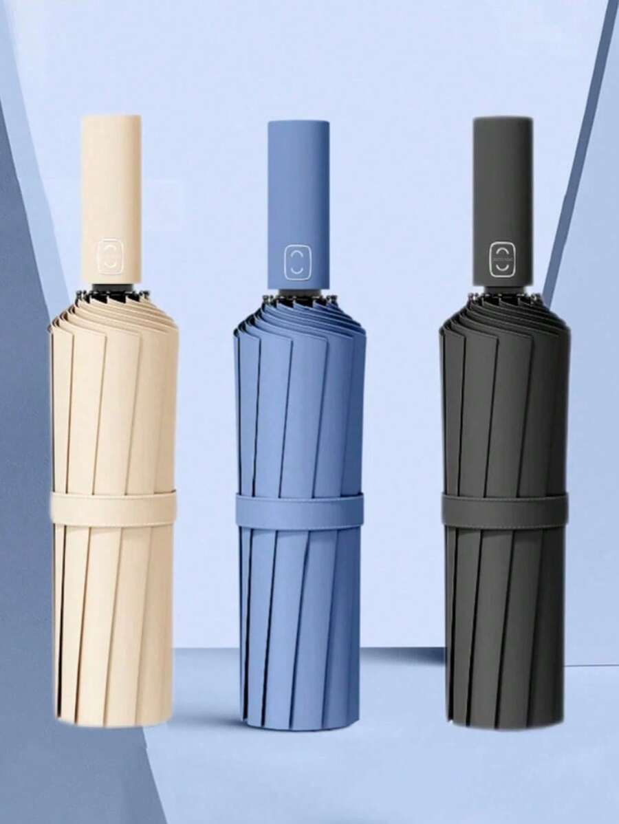 Automatischer Taschenschirm Windproof - 24 Rippen Kompakt Für Unterwegs