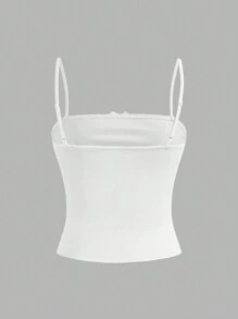 Athîral Women's Bow Summer White Cami Top - White - View 2