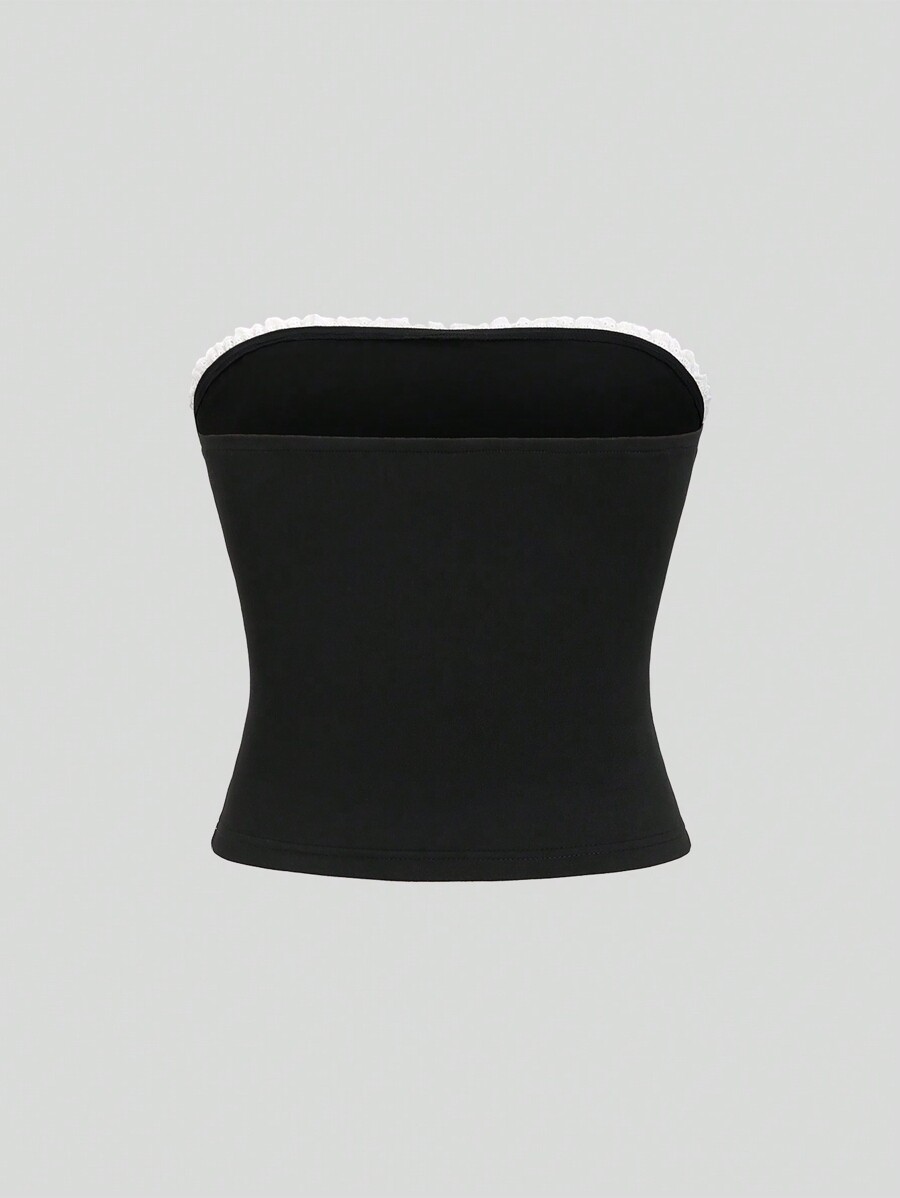 SHEIN Sweetro Women Summer Tied Bow Bandeau Top SHEIN USA