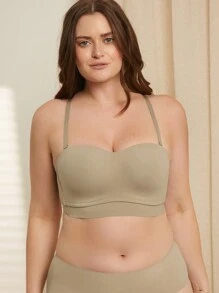 LUVLETTE Dream Curve Support +Wireless Longline Strapless Lingerie As Outerwear Half Lingerie As Outerwear Basic Bra Tube Top