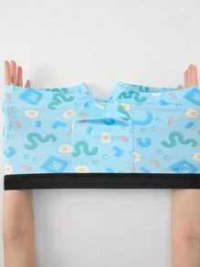 3pcs/Pack Men's Random Print Boxer Briefs - Multicolor - View 3