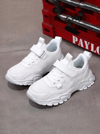 男女通用儿童简约户外休闲轻便透气舒适防滑平底运动鞋