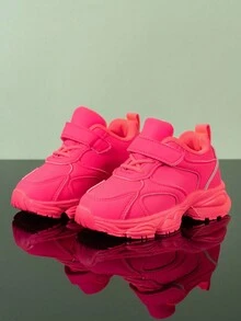 红色女童运动鞋、学校/校园/学生鞋、婴儿运动鞋 - 玫紅色 - 查看 2