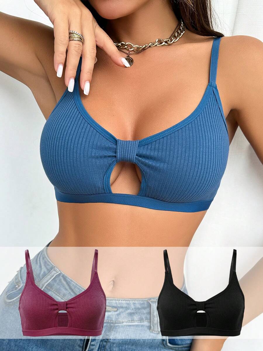 3 piezas/set sujetadores sin alambres para mujeres - Multicolor - Ver 1