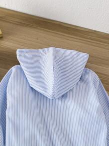 SHEIN 男童长袖衬衫，4岁男童夏秋款衬衫 - 藍色 - 查看 5