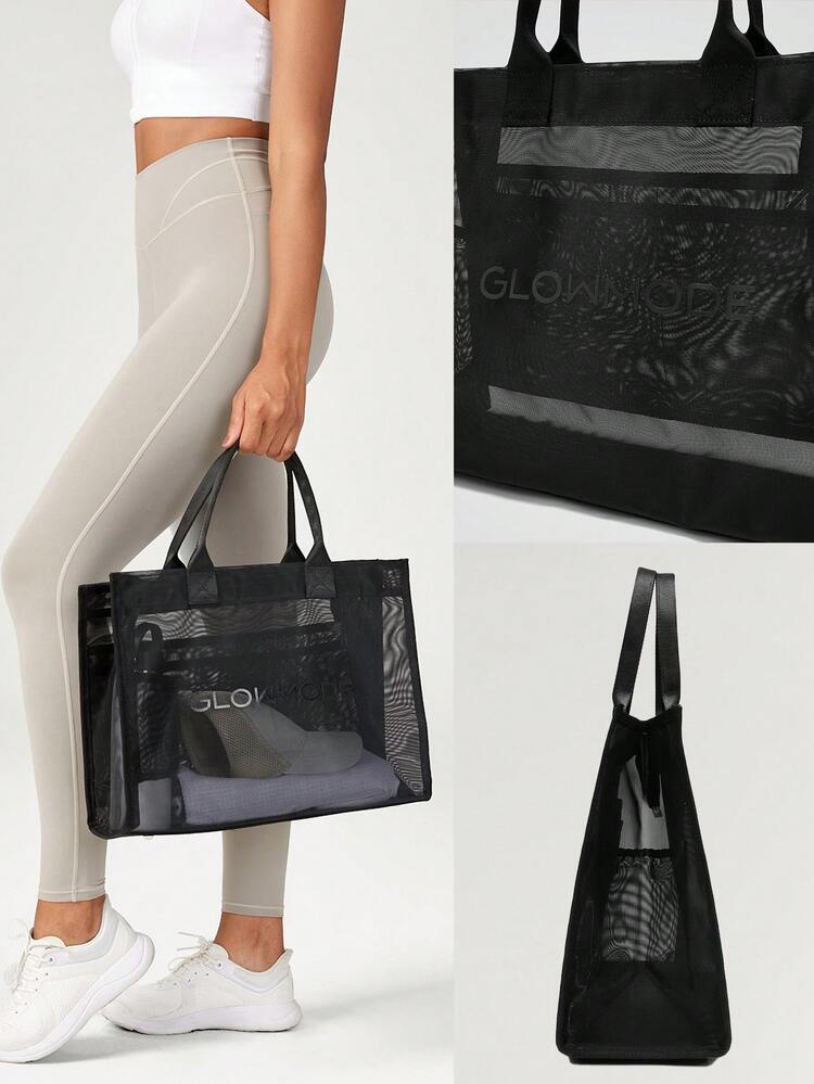 Pack It Large Semi-Sheer Mesh Tote