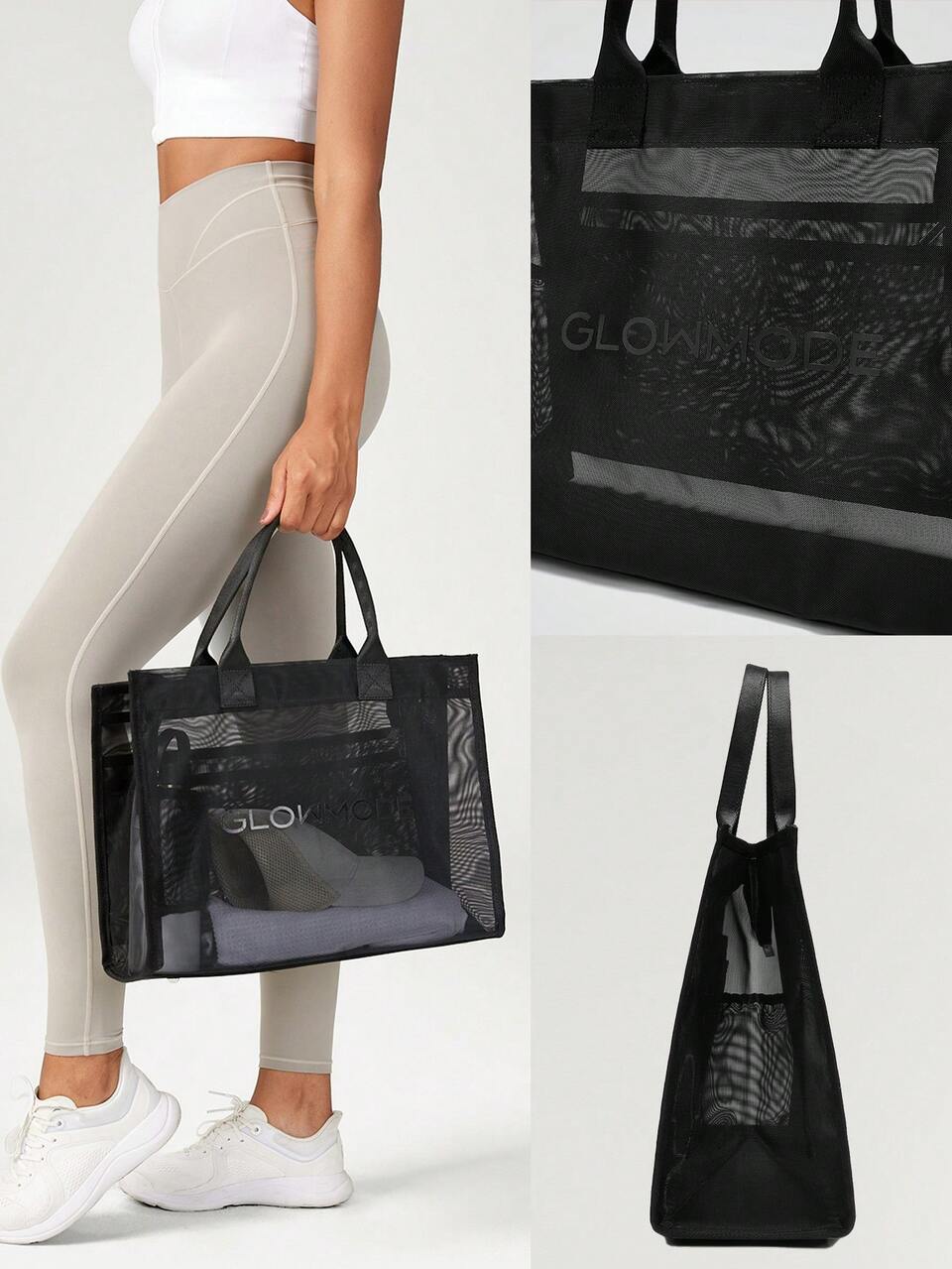 Pack It Large Semi-Sheer Mesh Tote