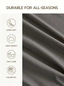 1pc Dark Gray Plain Solid Color Fitted Sheet, Soft Mattress Cover Skin-Friendly Breathable Bedding Supplies, Fitted Sheet For Bedroom All Season Deep Pocket Up To 16 Inch Bed Sheet, Soft And Breathable, For All Size Bed -Twin, Full, King, Queen Size Bed Sheet Bedspread Back School Bedding Domitory Bedding Set