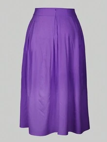 Spring Outfits For Plus Size Women, Simple Solid Color Casual Skirts, Summer Casual Women Clothing, Business Casual For Women