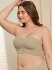 LUVLETTE Dream Curve Support +Wireless Longline Strapless Lingerie As Outerwear Half Lingerie As Outerwear Basic Bra Tube Top