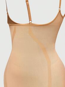 SHEIN Shape Shaping Open-Bust Shapewear Slip Dress Body Shaper Bust& Butt Lifter-Tummy Waist Thigh Control